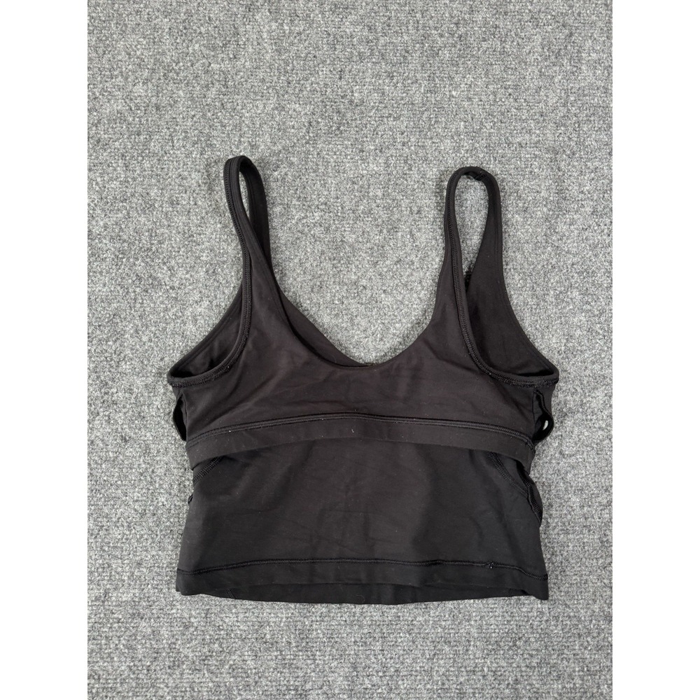 Lululemon Align Tank Top Womens 6 Black Cropped Active Bra Yoga Gym - Picture 12 of 13
